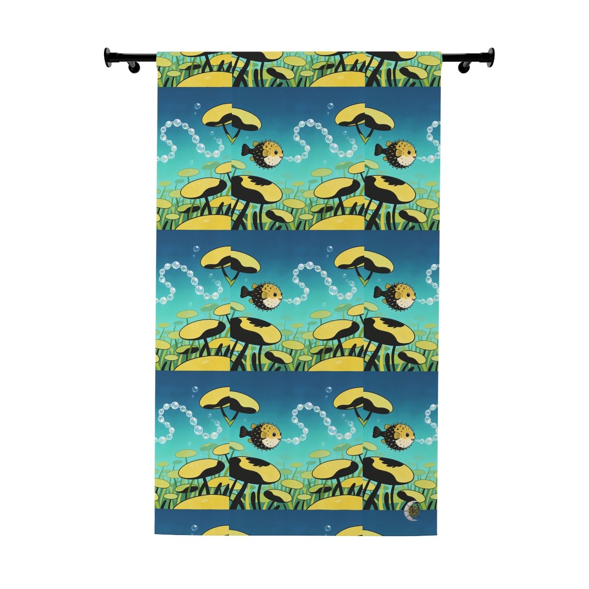 HD Bubblefin Meadow Blackout Window Curtain Panel