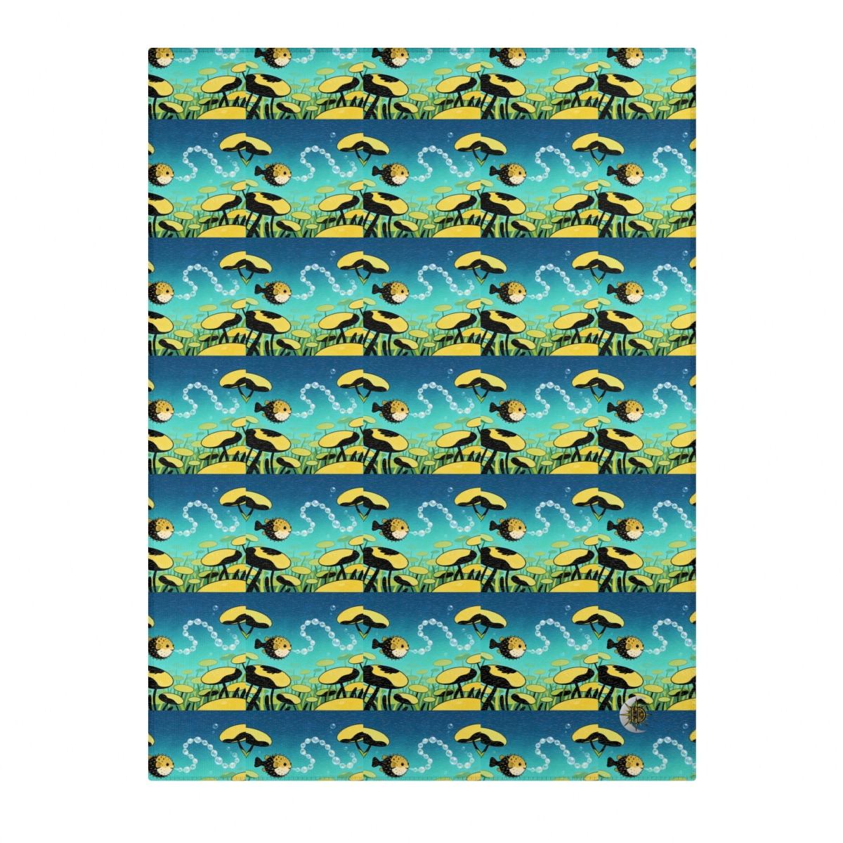 HD Bubblefin Meadow Polyester Chenille Area Rug — additional view