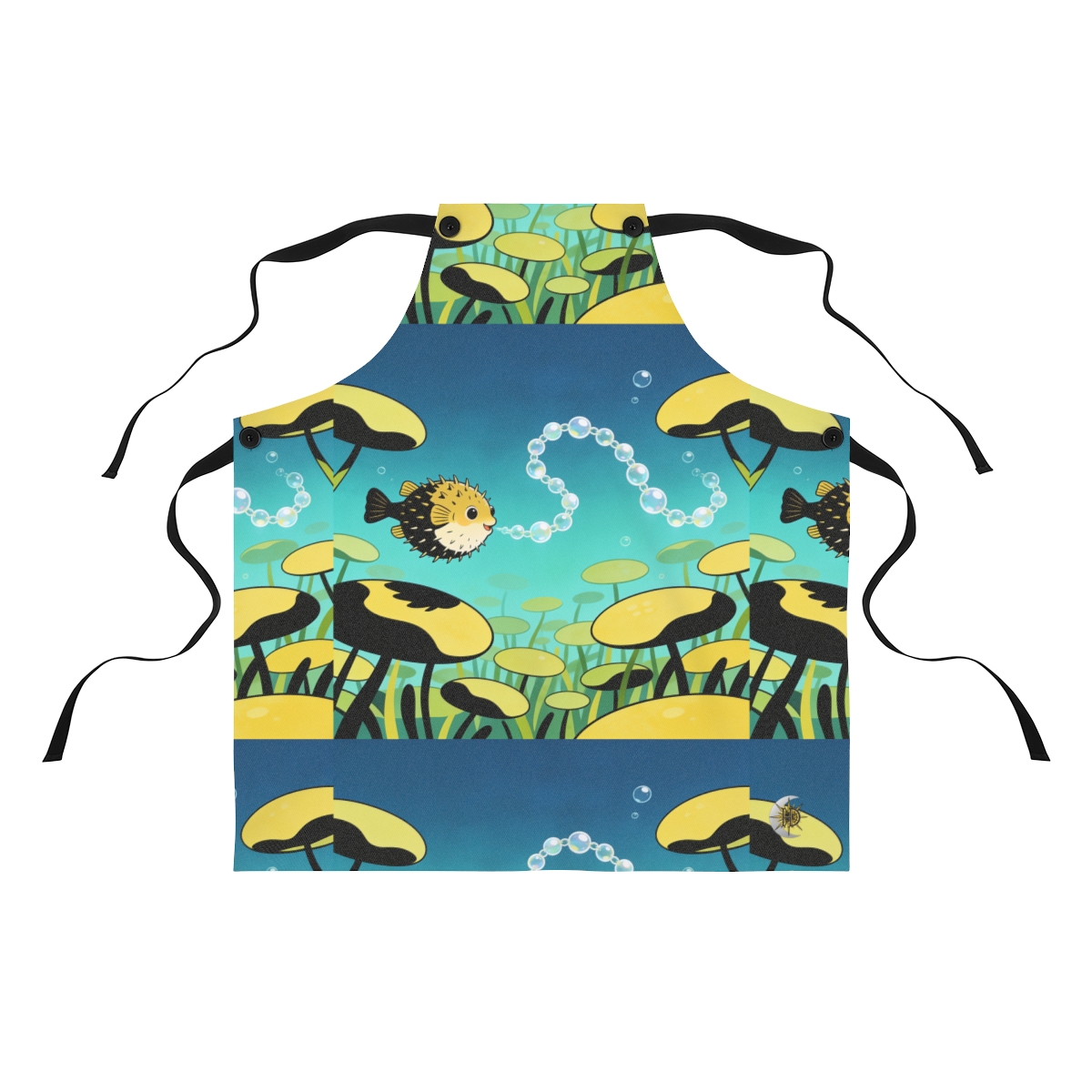 HD Bubblefin Meadow Polyester Kitchen Apron