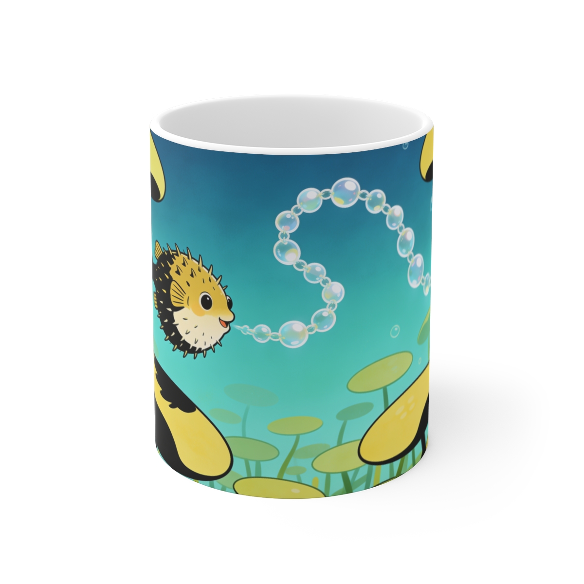 HD Bubblefin Meadow Ceramic Mug 11oz