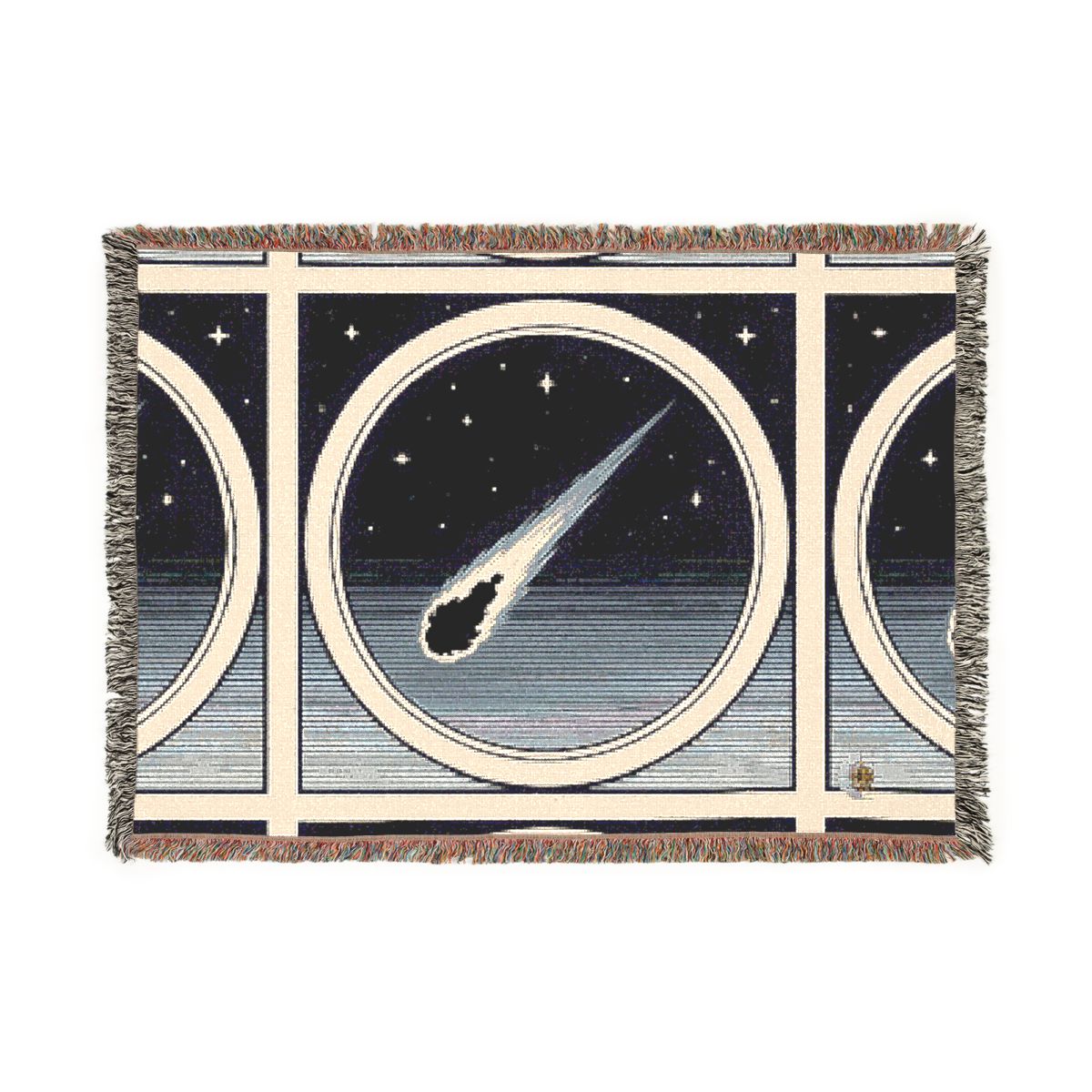 HD Midnight Meteor 100% Cotton Woven Blanket