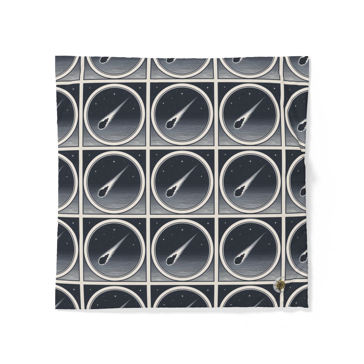 HD Midnight Meteor 100% Cotton Duvet Cover — additional view