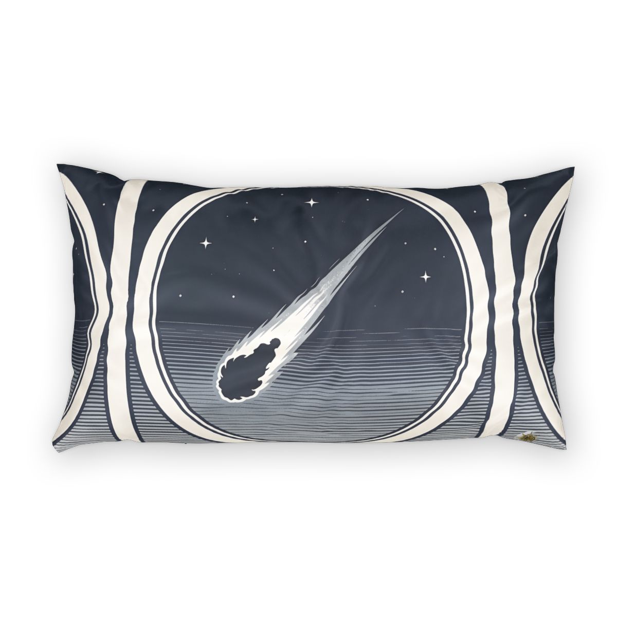 HD Midnight Meteor 100% Cotton Pillow Sham — additional view