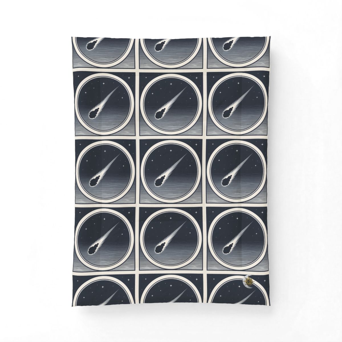 HD Midnight Meteor Cotton-Shell Comforter — additional view