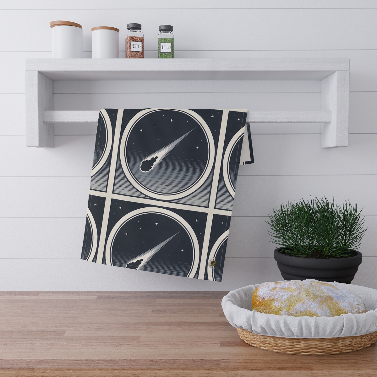 HD Midnight Meteor 100% Cotton Twill Tea Towel