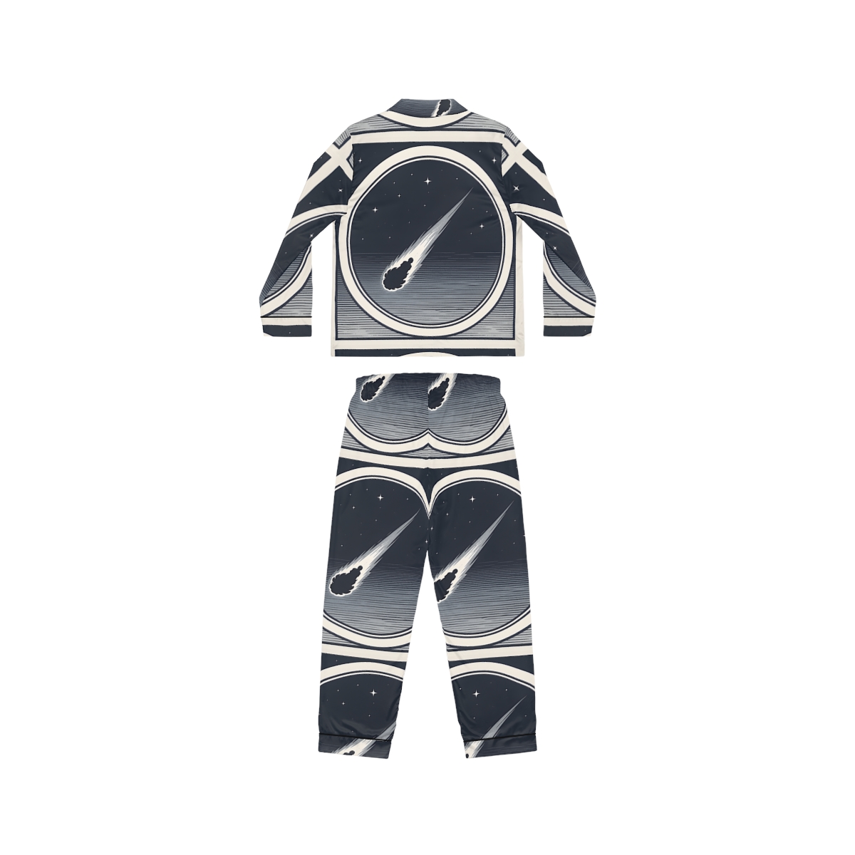 HD Midnight Meteor Women’s Satin Pajama Set — additional view