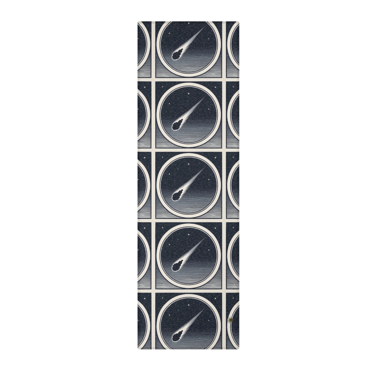 HD Midnight Meteor Polyester Chenille Area Rug — additional view