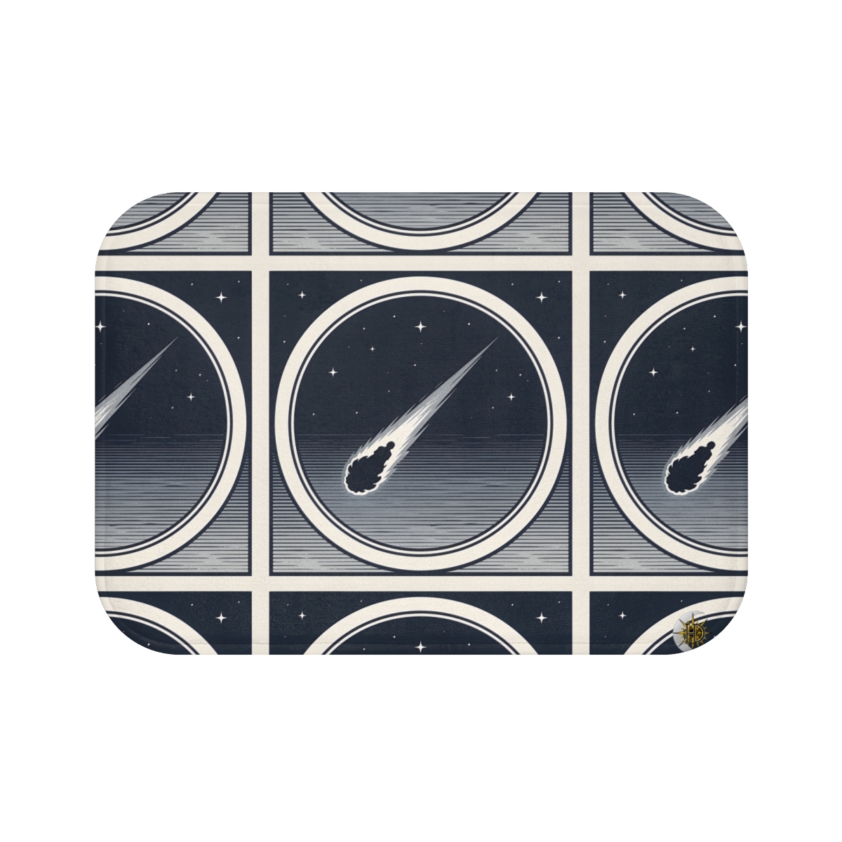 HD Midnight Meteor Memory-Foam Bath Mat — additional view