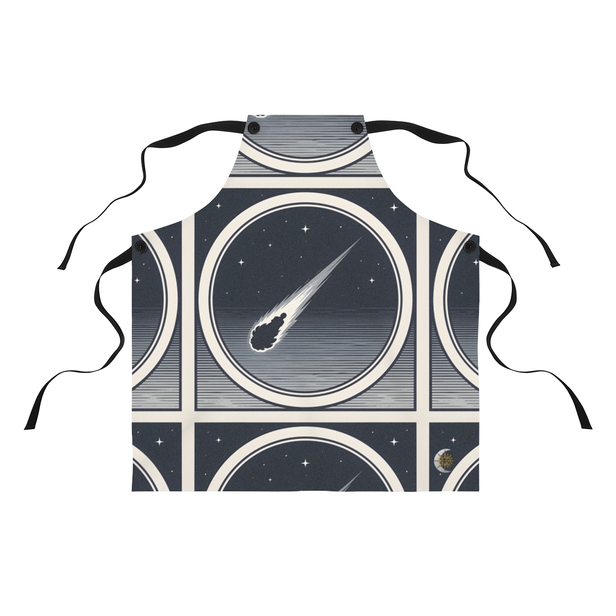HD Midnight Meteor Polyester Kitchen Apron