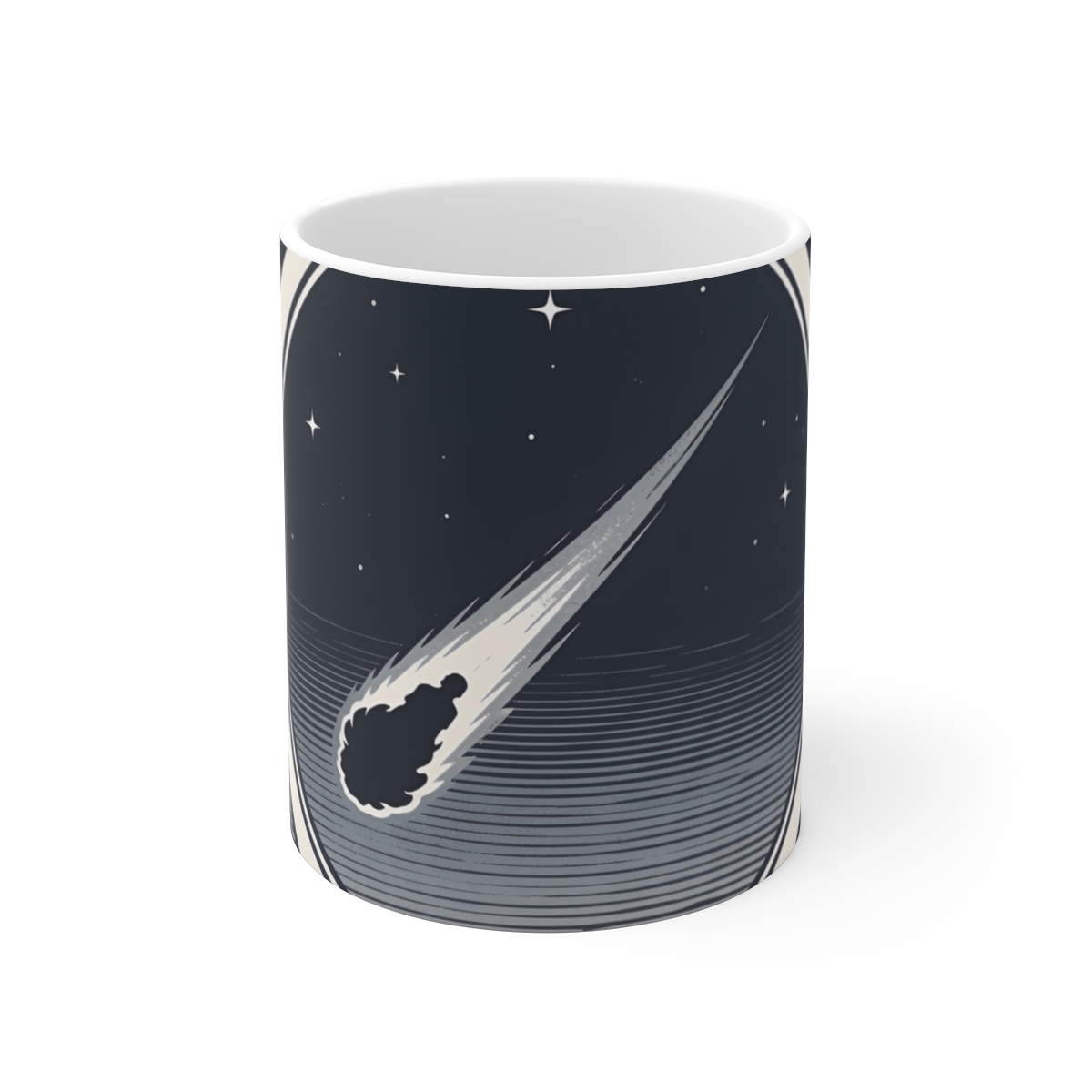 HD Midnight Meteor Ceramic Mug 11oz