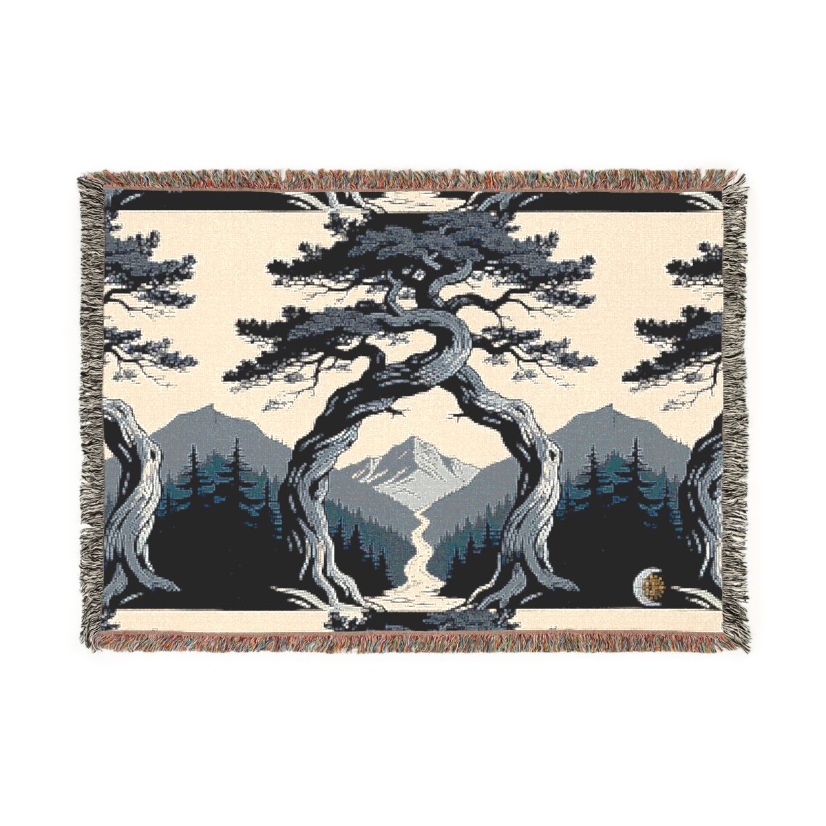 HD Twilight Pine Arch 100% Cotton Woven Blanket