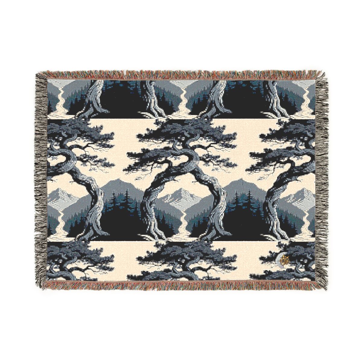 HD Twilight Pine Arch 100% Cotton Woven Blanket — additional view