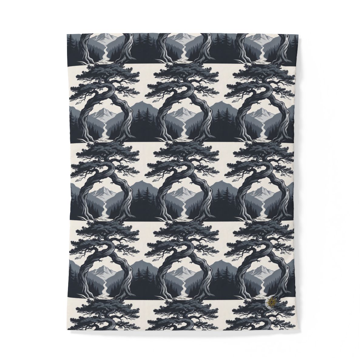 HD Twilight Pine Arch 100% Cotton Duvet Cover