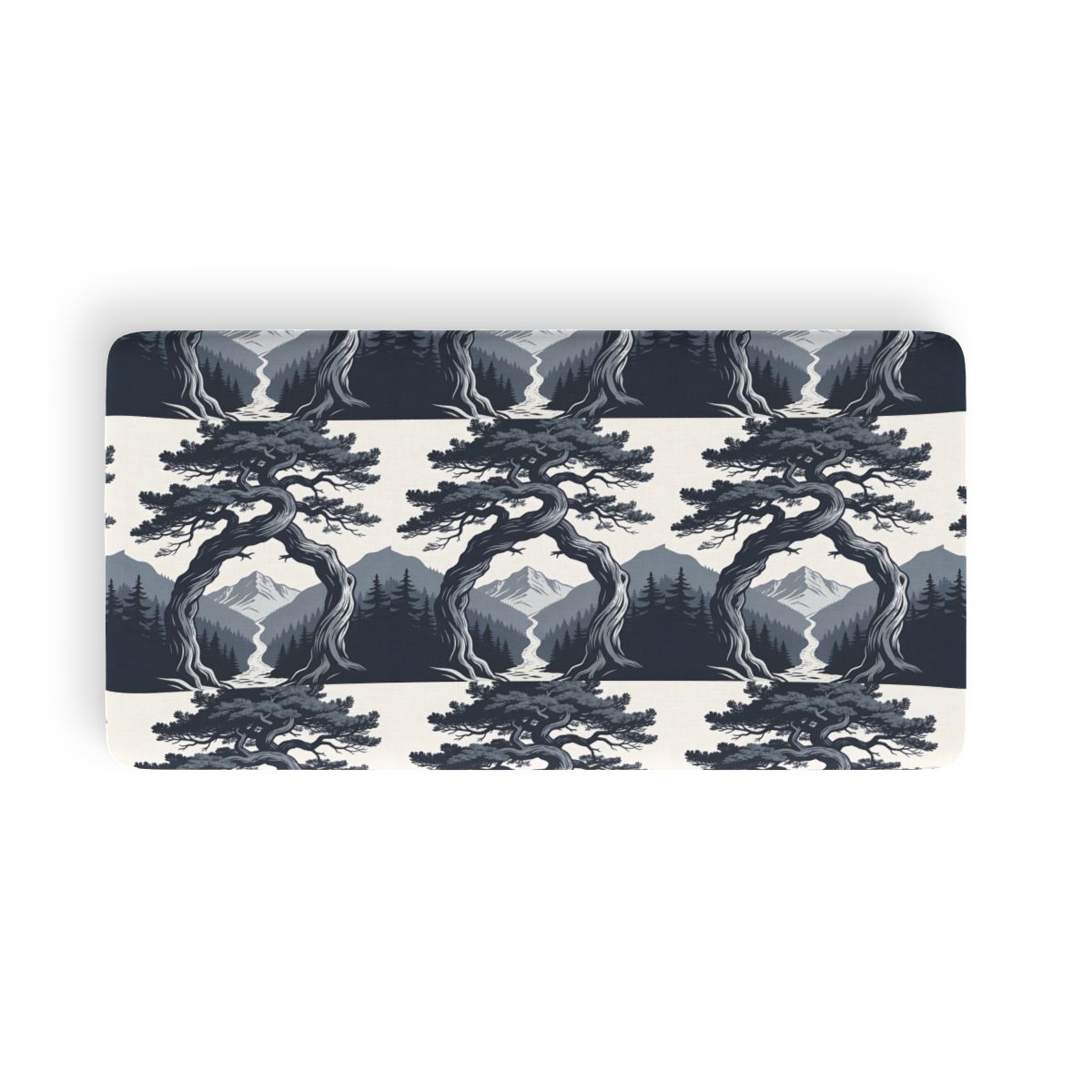 HD Twilight Pine Arch Twin Jersey Fitted Sheet