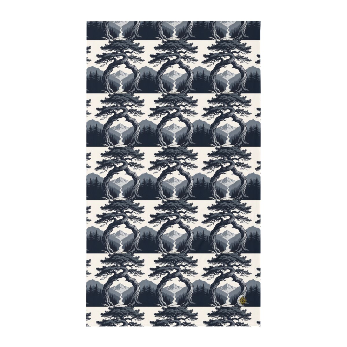 HD Twilight Pine Arch Twin Jersey Flat Sheet
