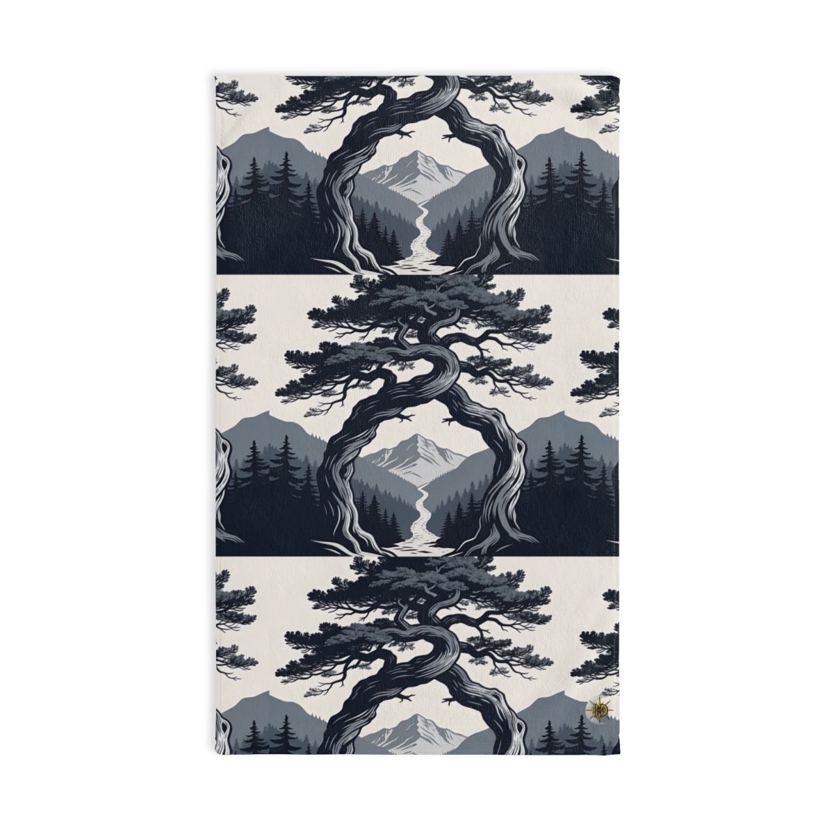 HD Twilight Pine Arch Printed Hand Towel