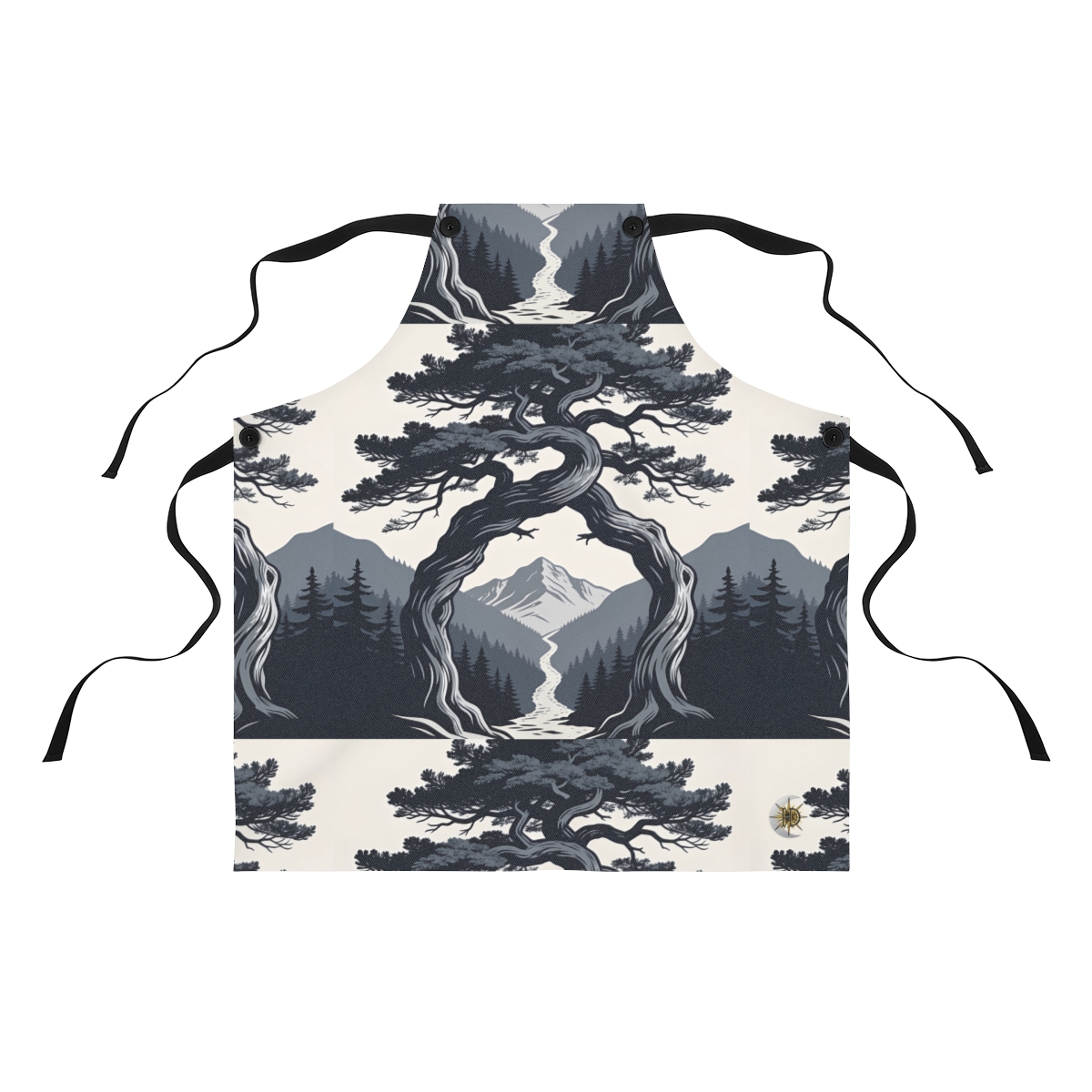 HD Twilight Pine Arch Polyester Kitchen Apron