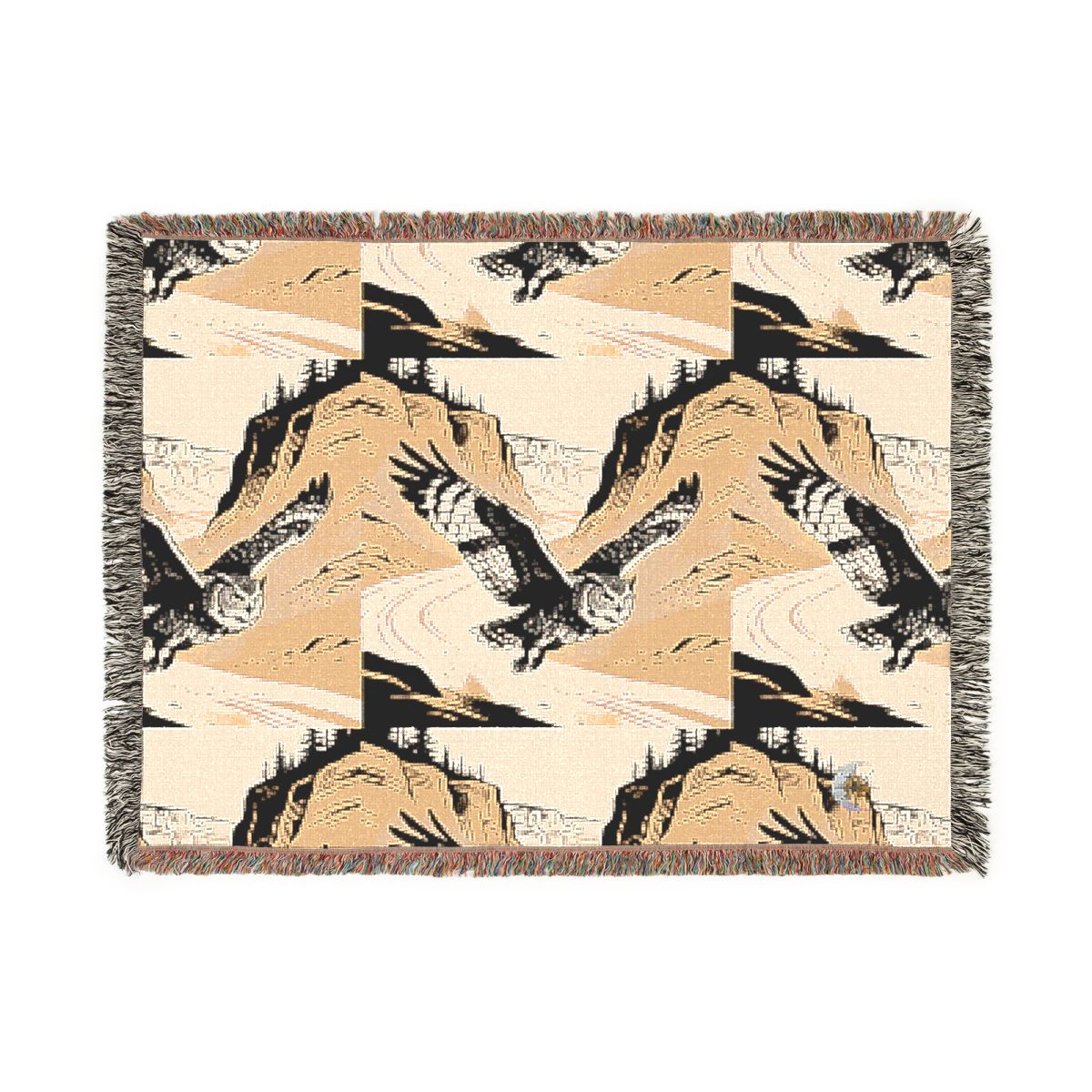 HD Canyon Owl 100% Cotton Woven Blanket — additional view