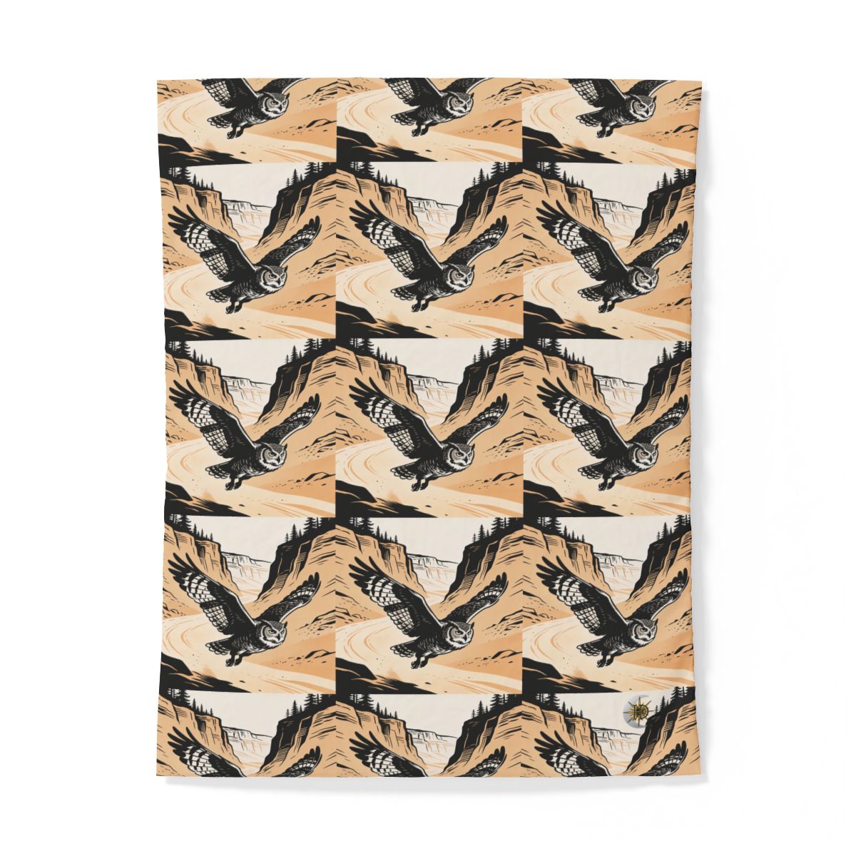 HD Canyon Owl 100% Cotton Duvet Cover — additional view
