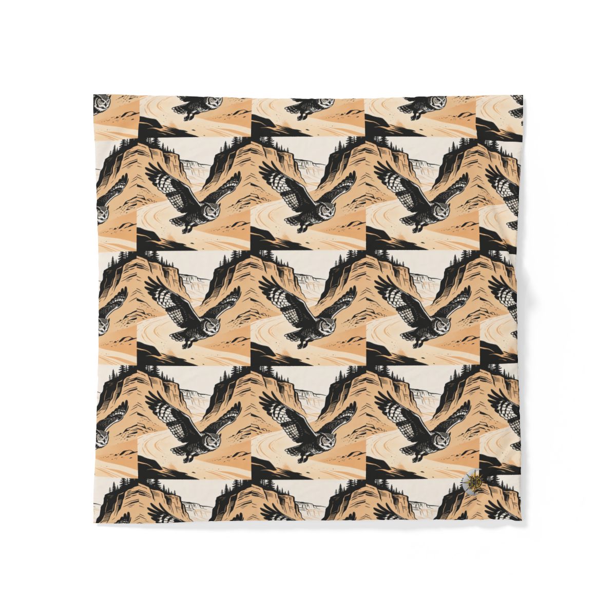 HD Canyon Owl 100% Cotton Duvet Cover — additional view