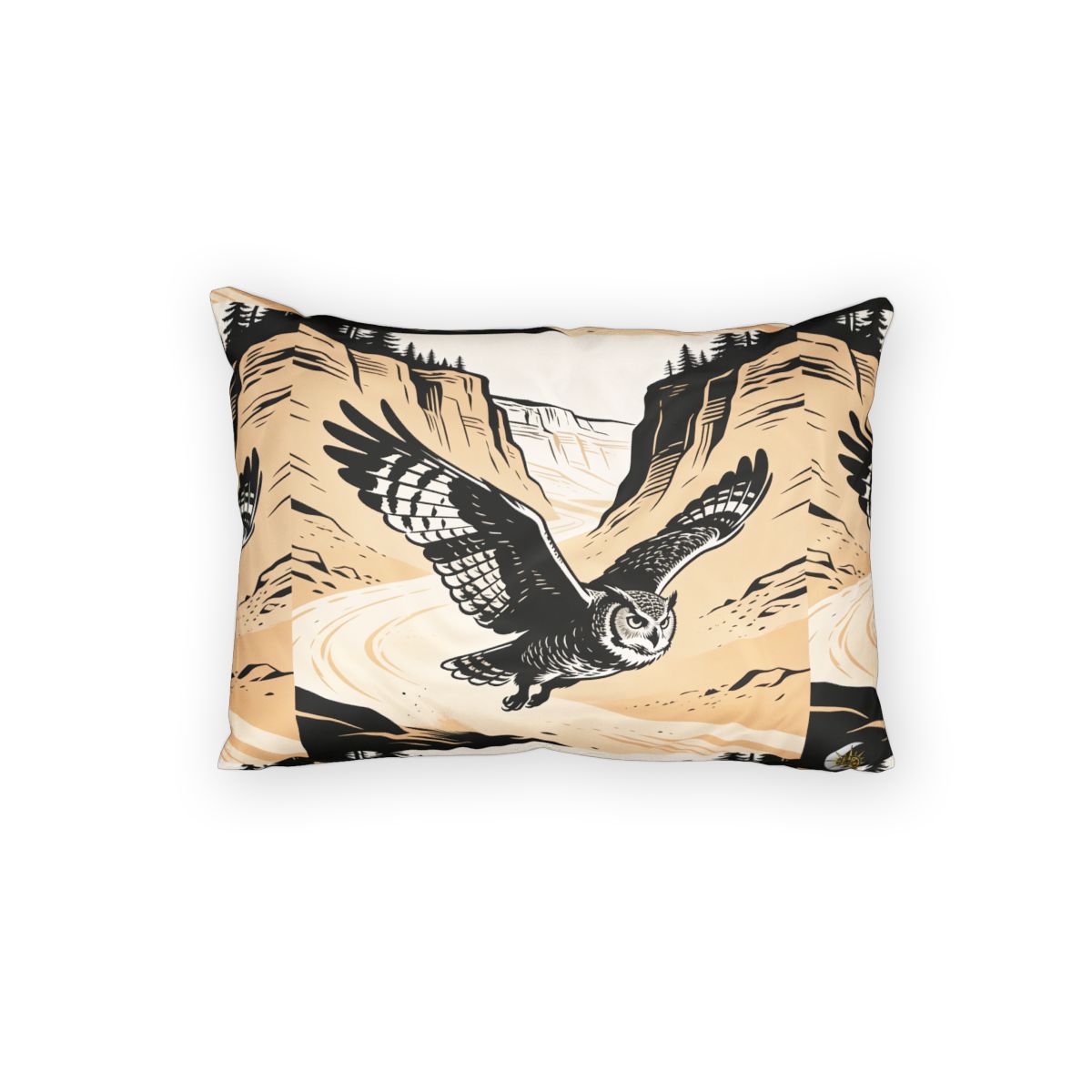 HD Canyon Owl 100% Cotton Pillow Sham