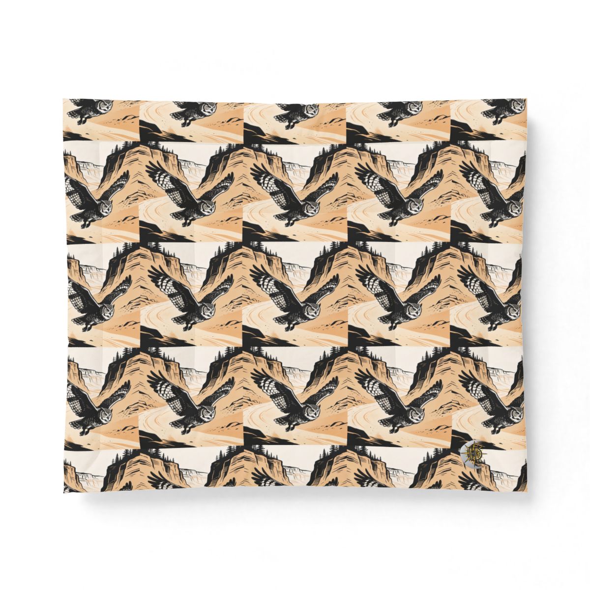 HD Canyon Owl Cotton-Shell Comforter