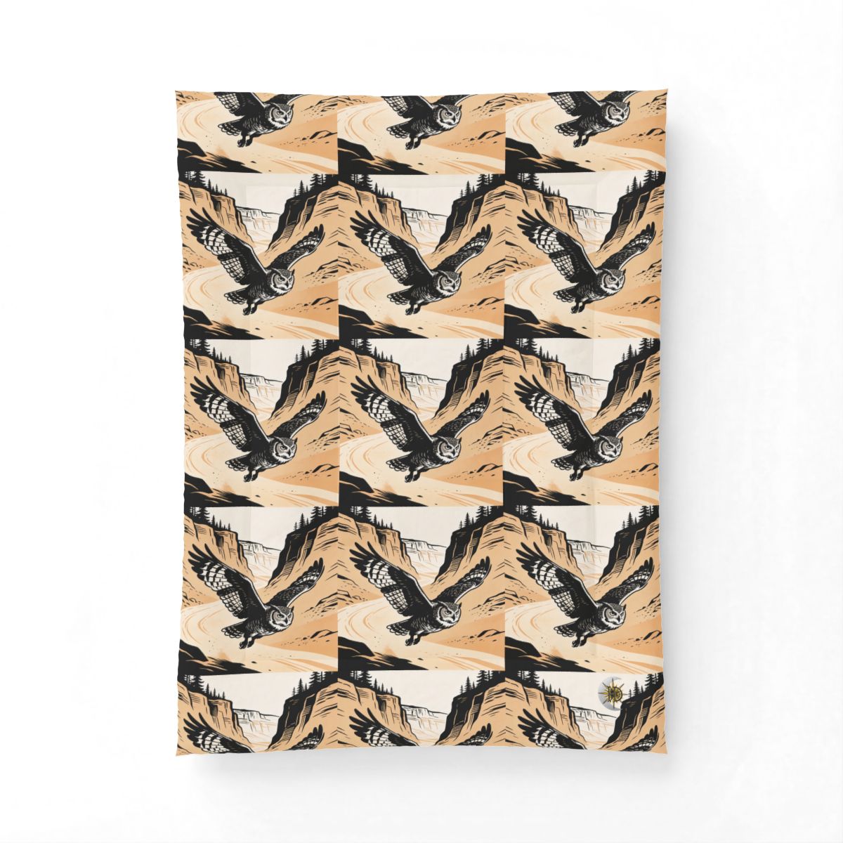HD Canyon Owl Cotton-Shell Comforter — additional view
