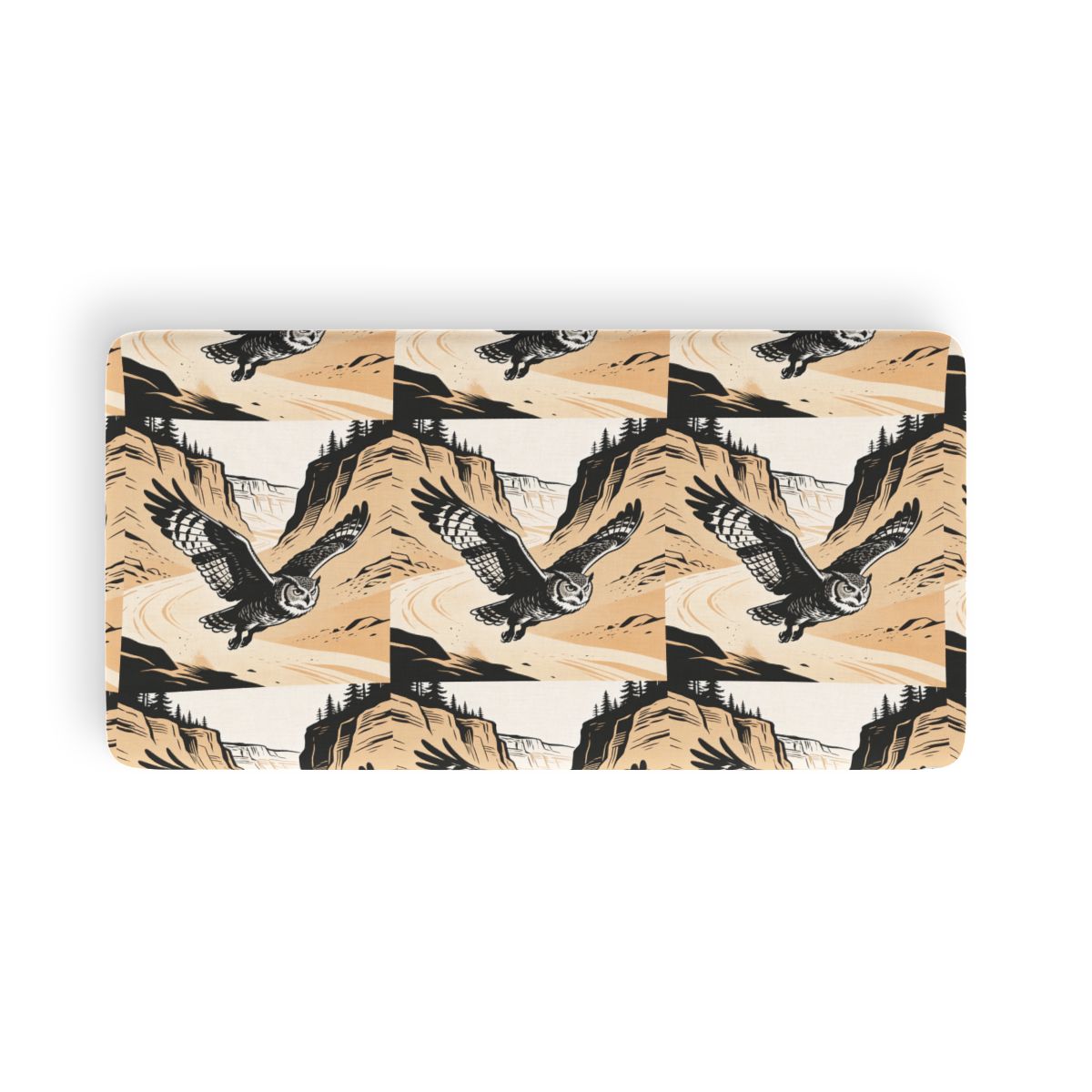 HD Canyon Owl Twin Jersey Fitted Sheet