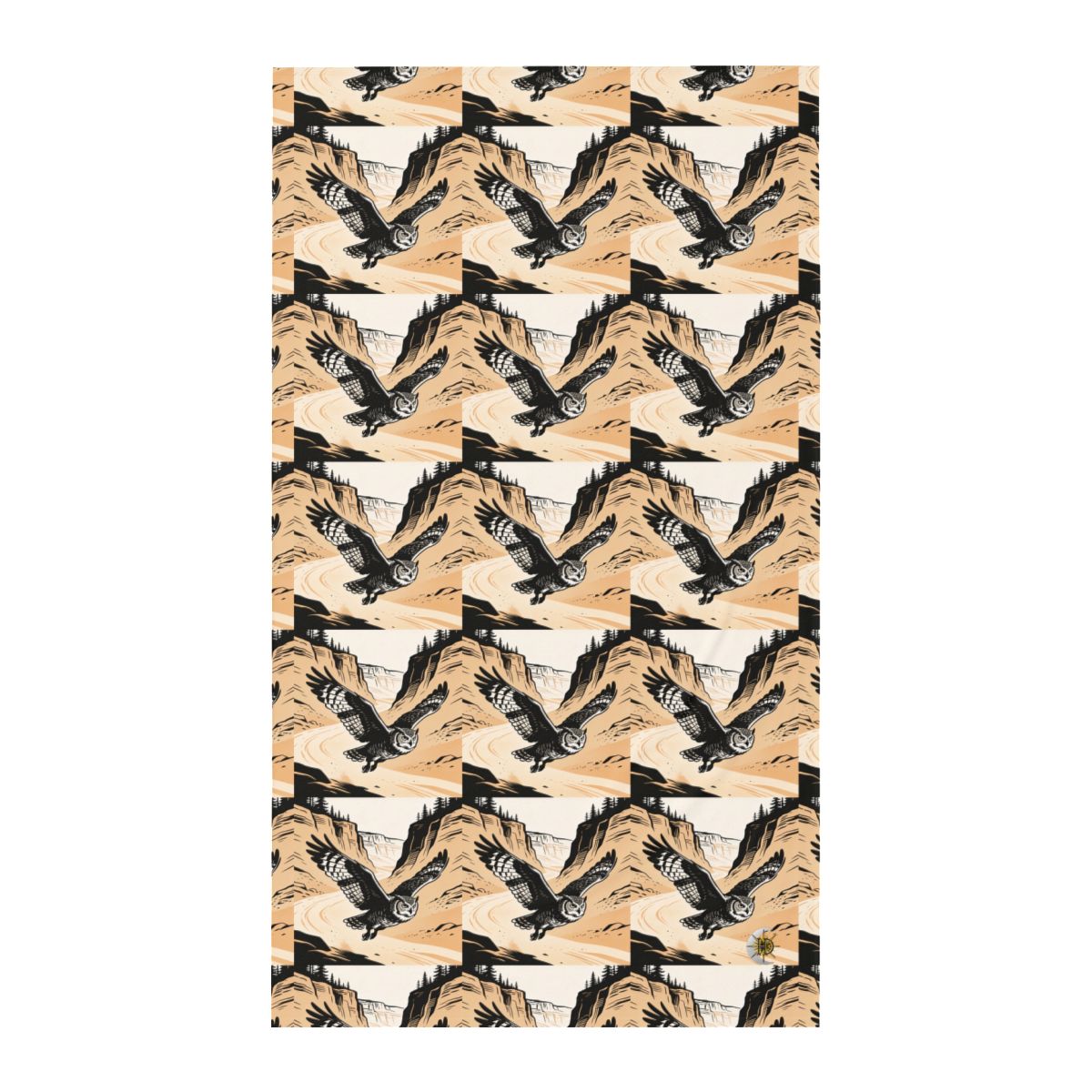 HD Canyon Owl Twin Jersey Flat Sheet