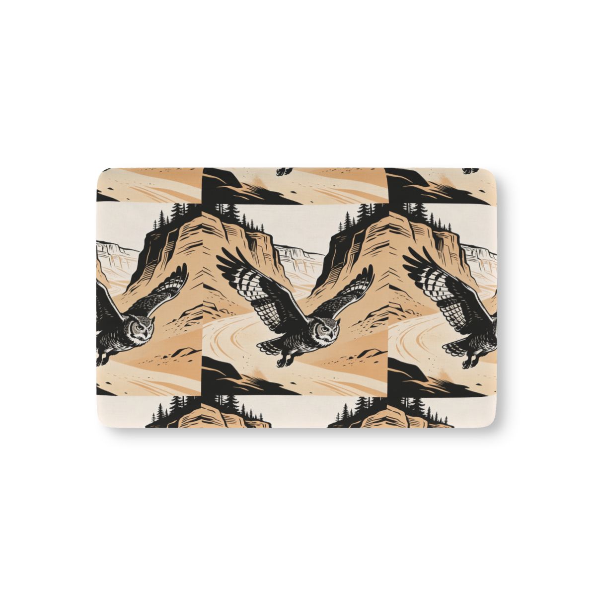 HD Canyon Owl Fitted Crib Sheet