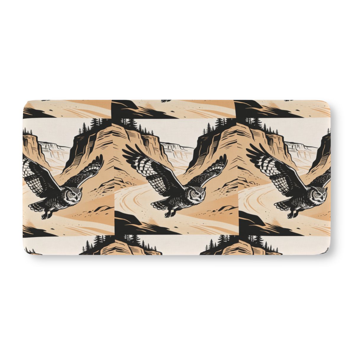 HD Canyon Owl Fitted Crib Sheet — additional view