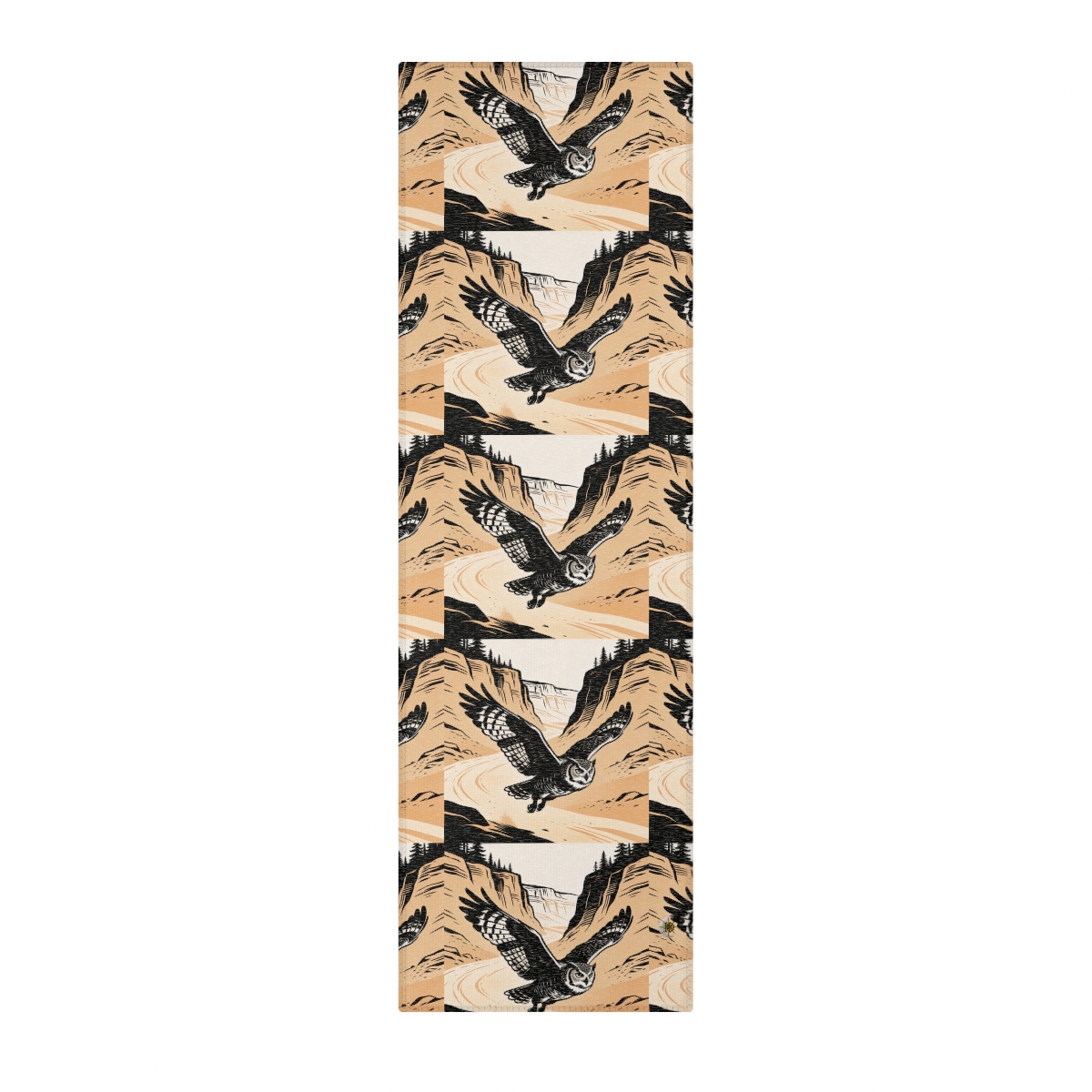 HD Canyon Owl Polyester Chenille Area Rug — additional view