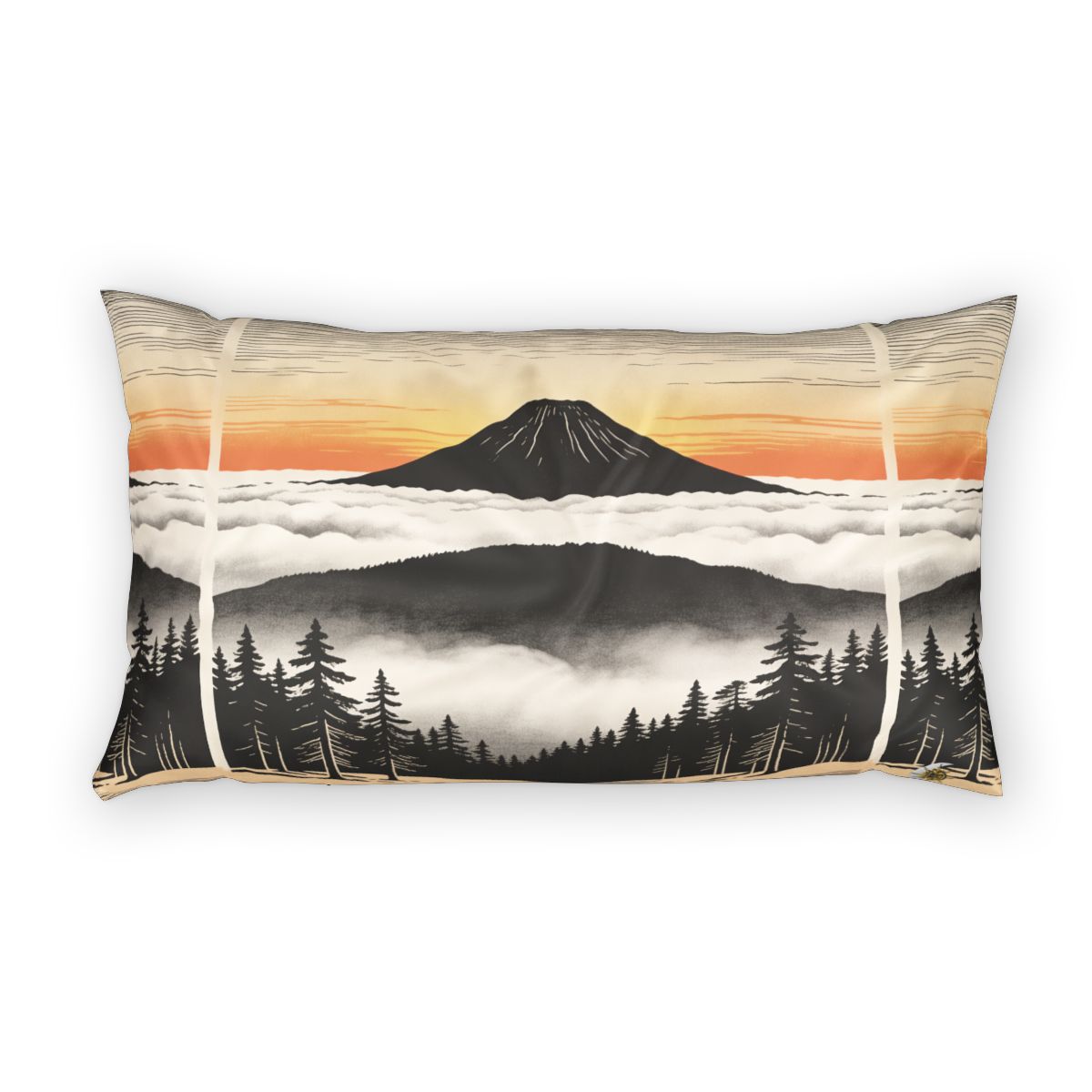 HD Sunrise Above the Clouds 100% Cotton Pillow Sham — additional view