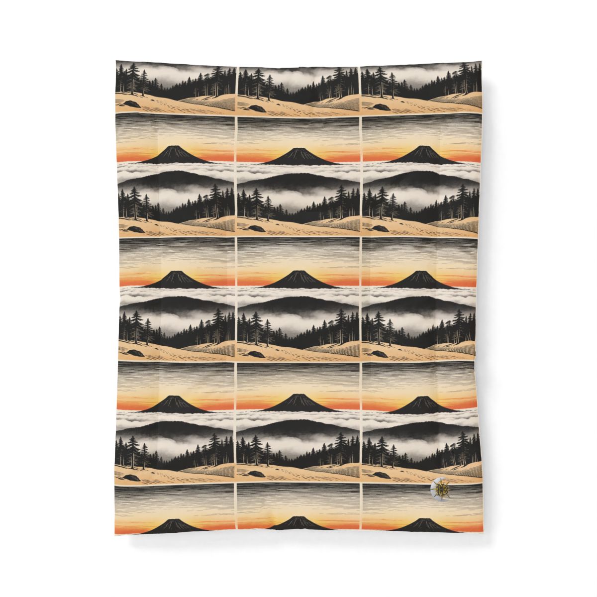 HD Sunrise Above the Clouds Cotton-Shell Comforter — additional view