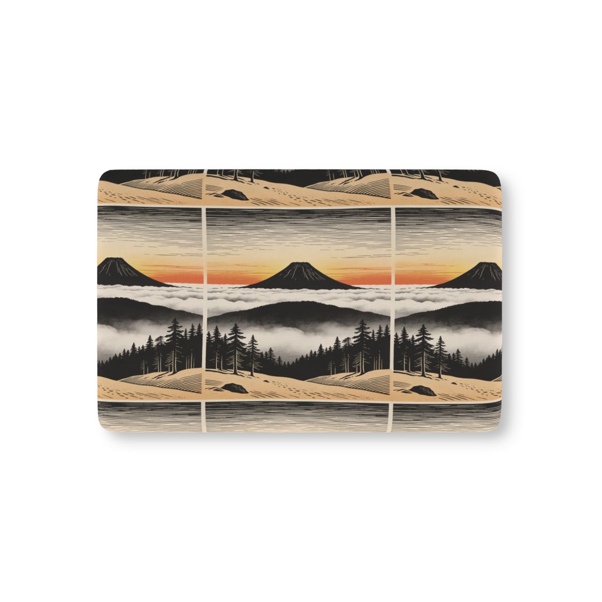 HD Sunrise Above the Clouds Fitted Crib Sheet