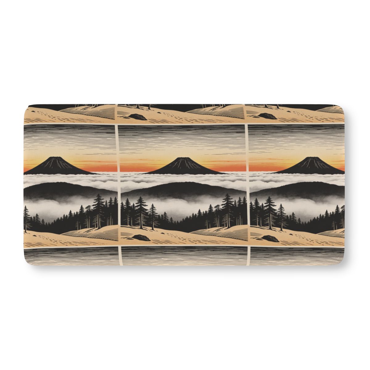 HD Sunrise Above the Clouds Fitted Crib Sheet — additional view