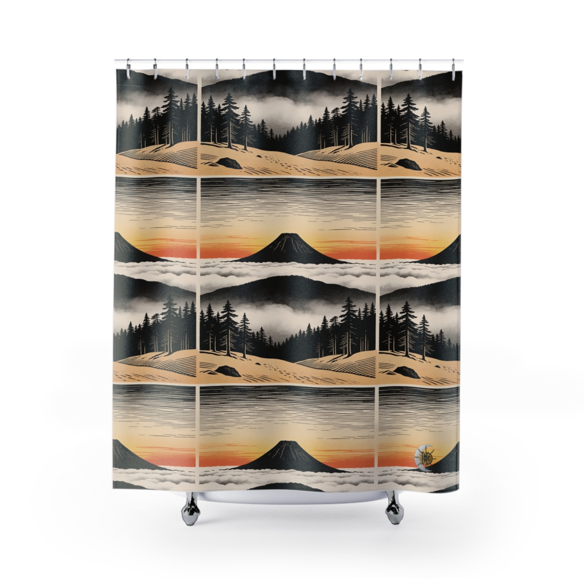 HD Sunrise Above the Clouds Shower Curtain