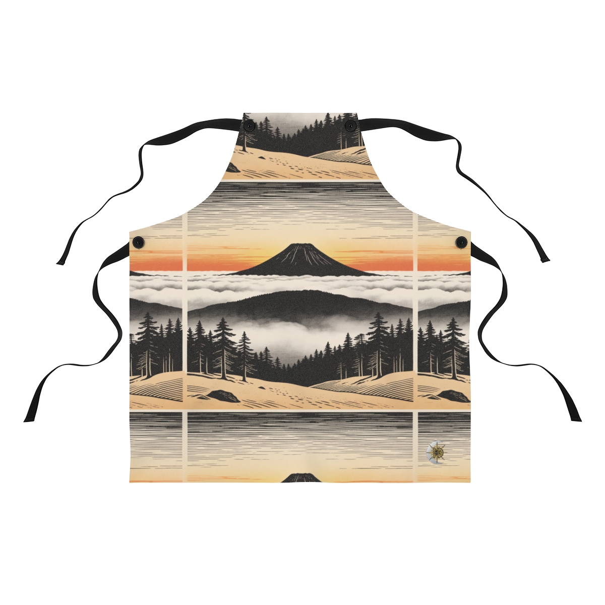 HD Sunrise Above the Clouds Polyester Kitchen Apron