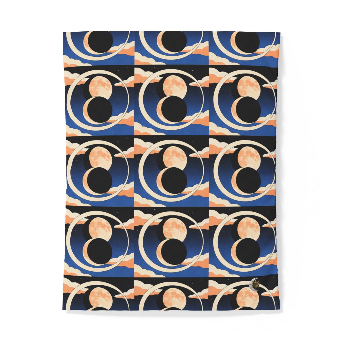 HD Moonrise Orbit 100% Cotton Duvet Cover — additional view
