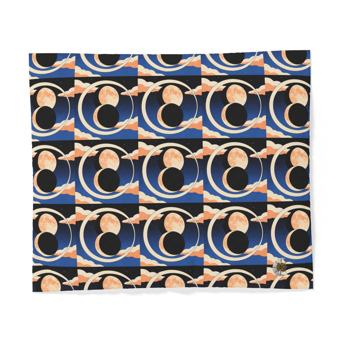 HD Moonrise Orbit 100% Cotton Duvet Cover — additional view