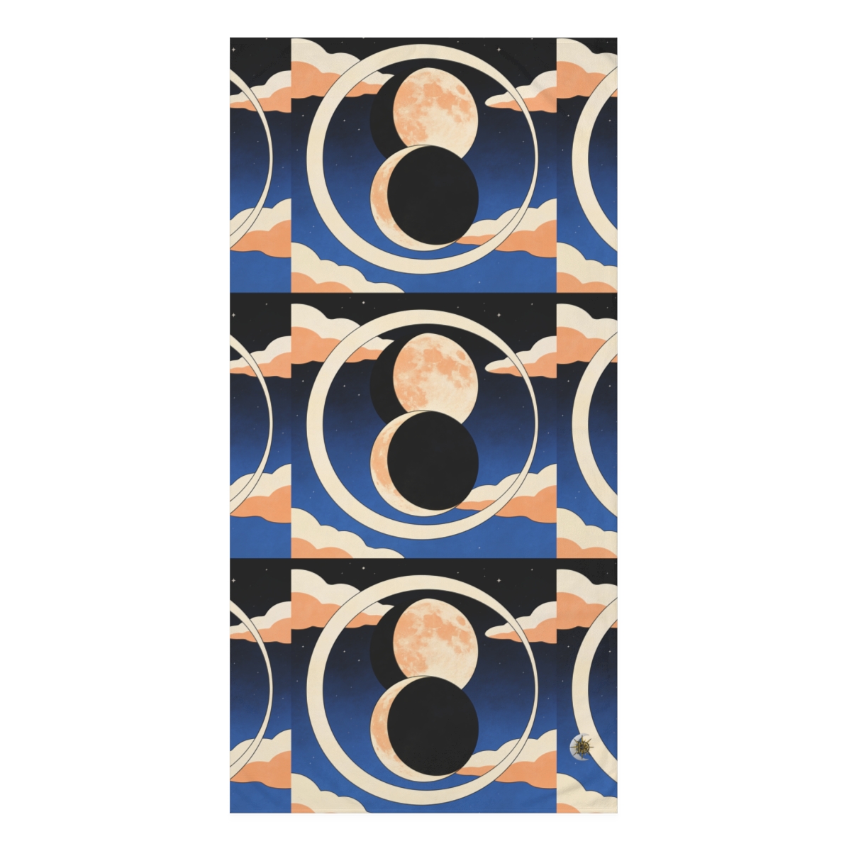 HD Moonrise Orbit Mink-Cotton Bath Towel
