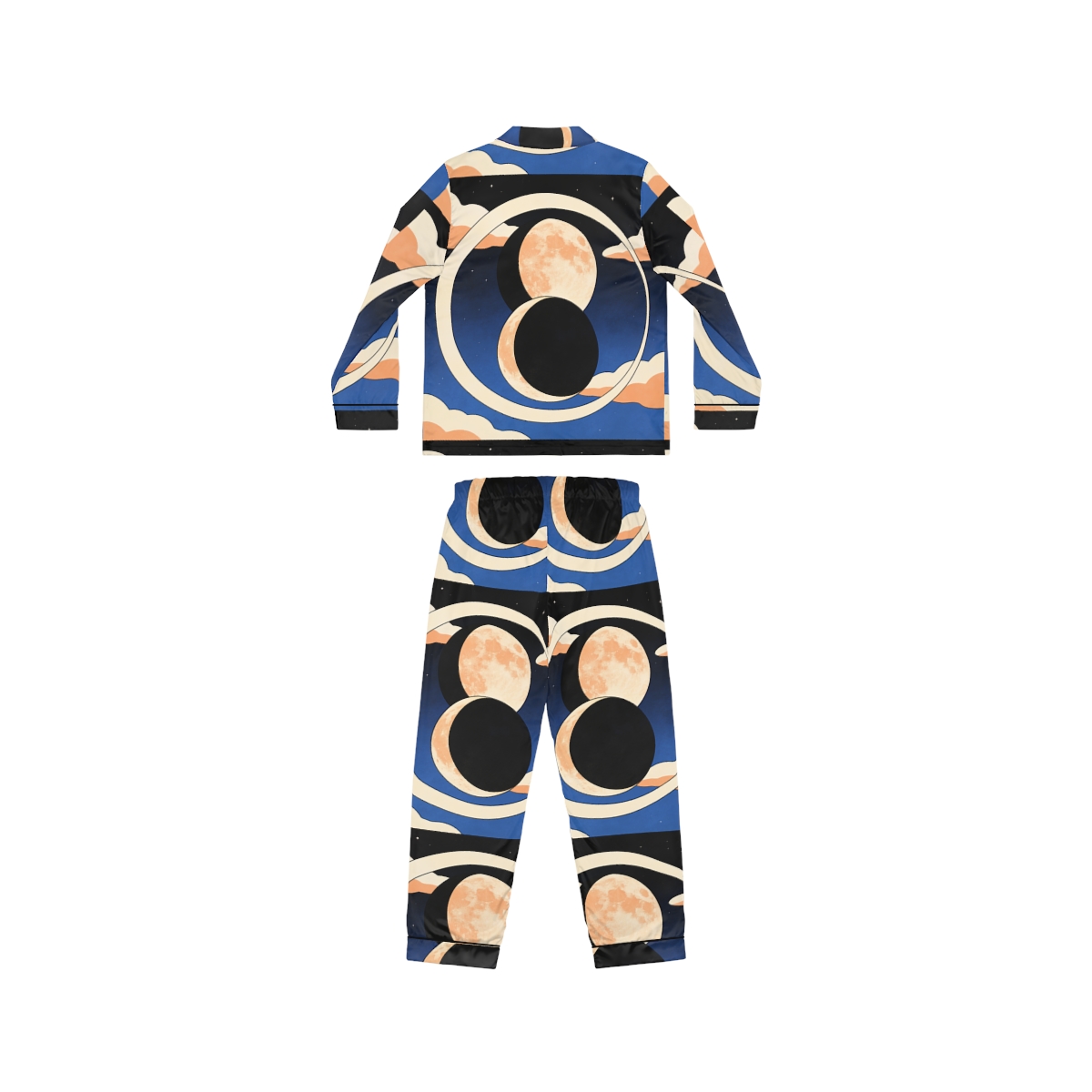 HD Moonrise Orbit Women’s Satin Pajama Set — additional view