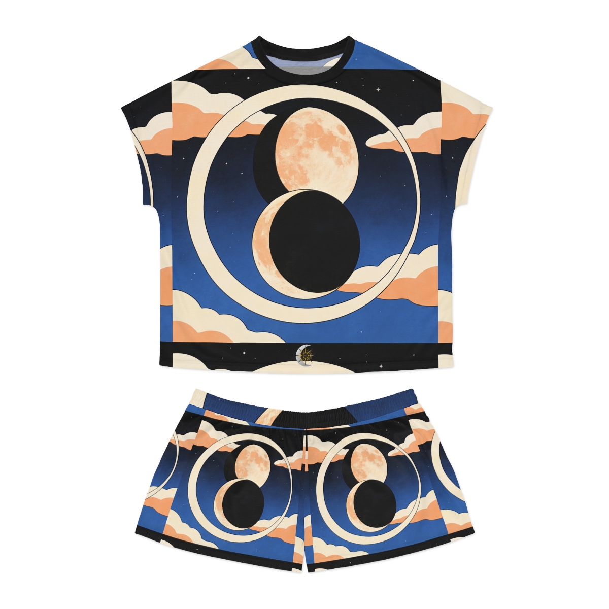 HD Moonrise Orbit Women’s Short Pajama Set