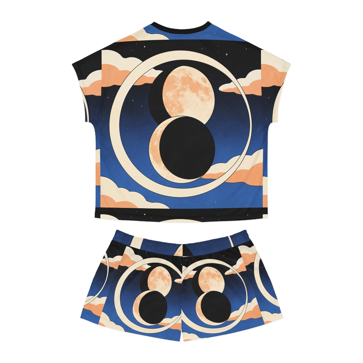 HD Moonrise Orbit Women’s Short Pajama Set — additional view