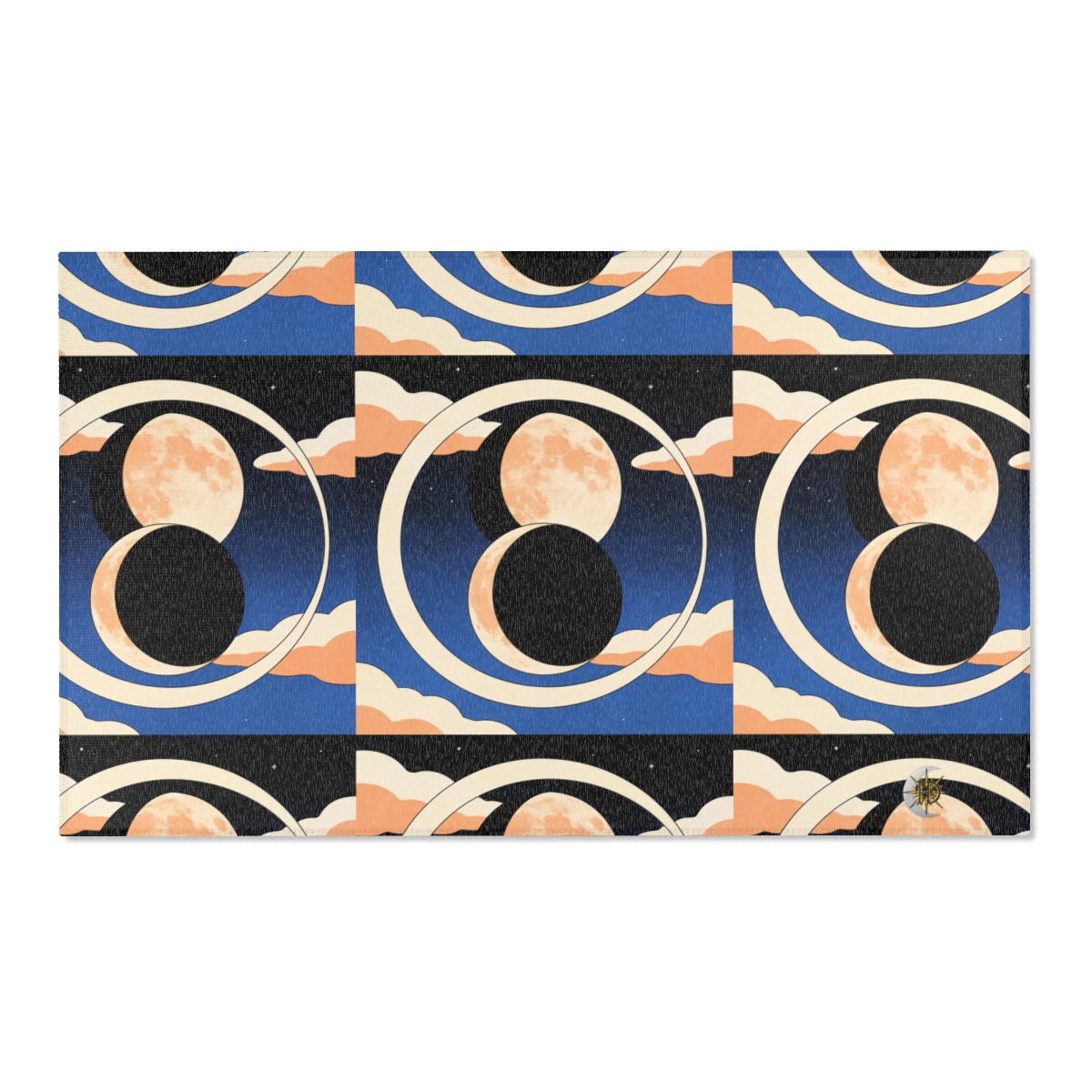 HD Moonrise Orbit Polyester Chenille Area Rug — additional view