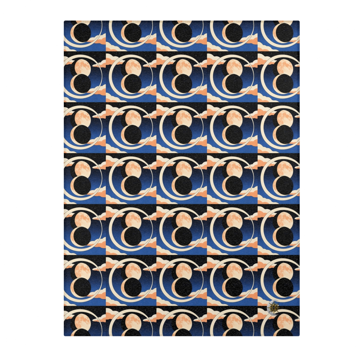 HD Moonrise Orbit Polyester Chenille Area Rug — additional view