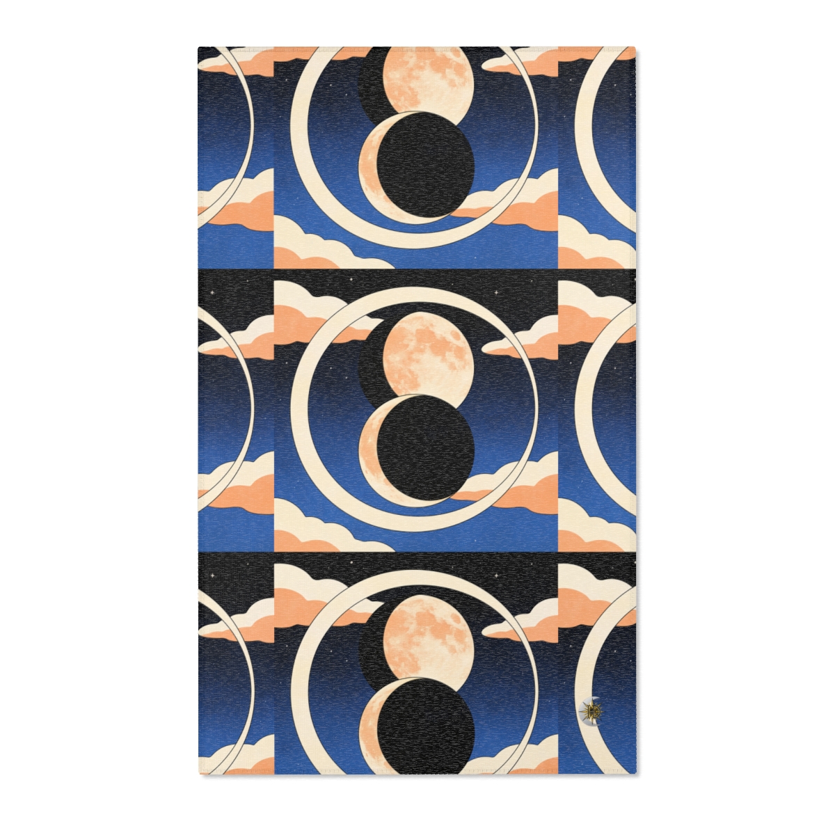 HD Moonrise Orbit Polyester Chenille Area Rug — additional view