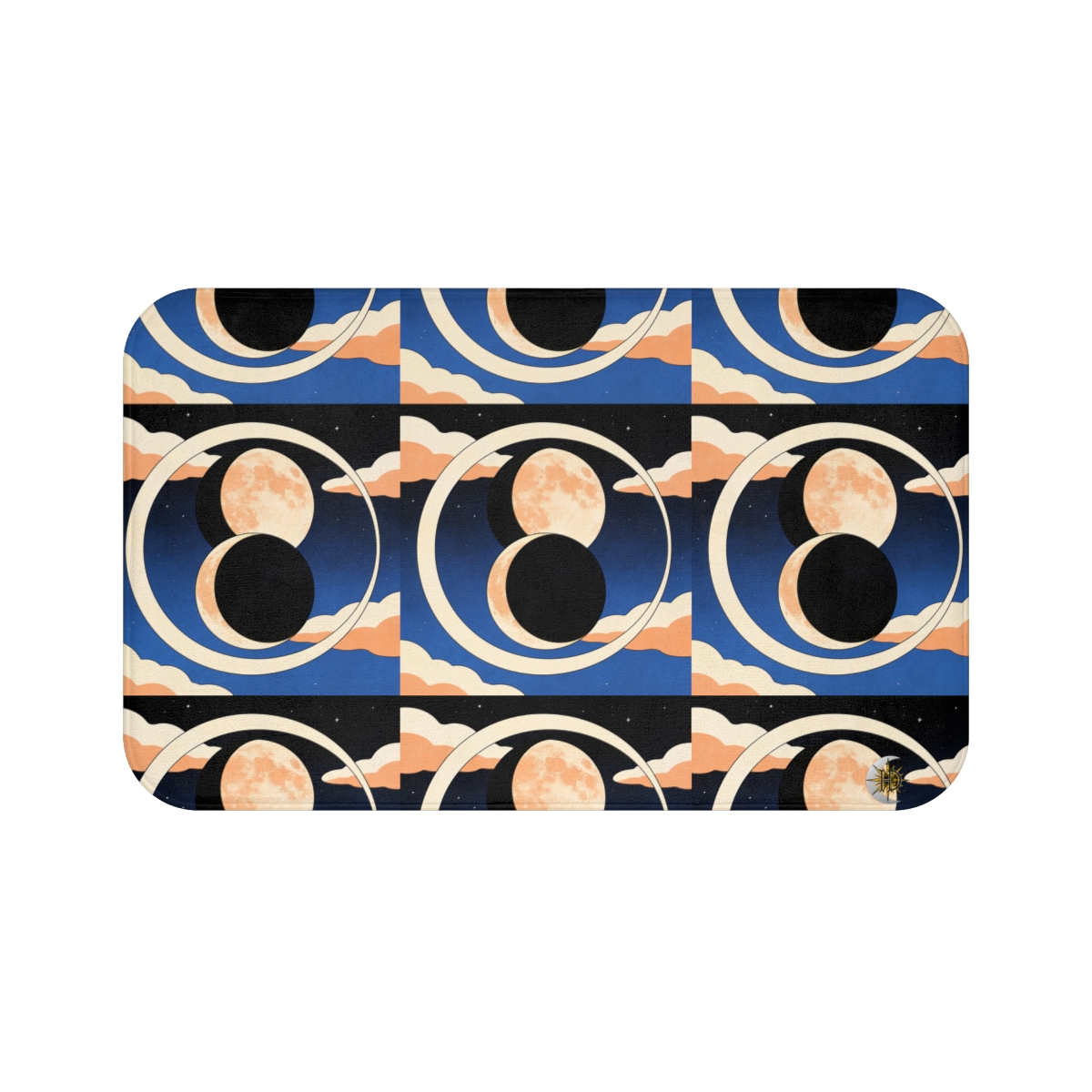 HD Moonrise Orbit Memory-Foam Bath Mat