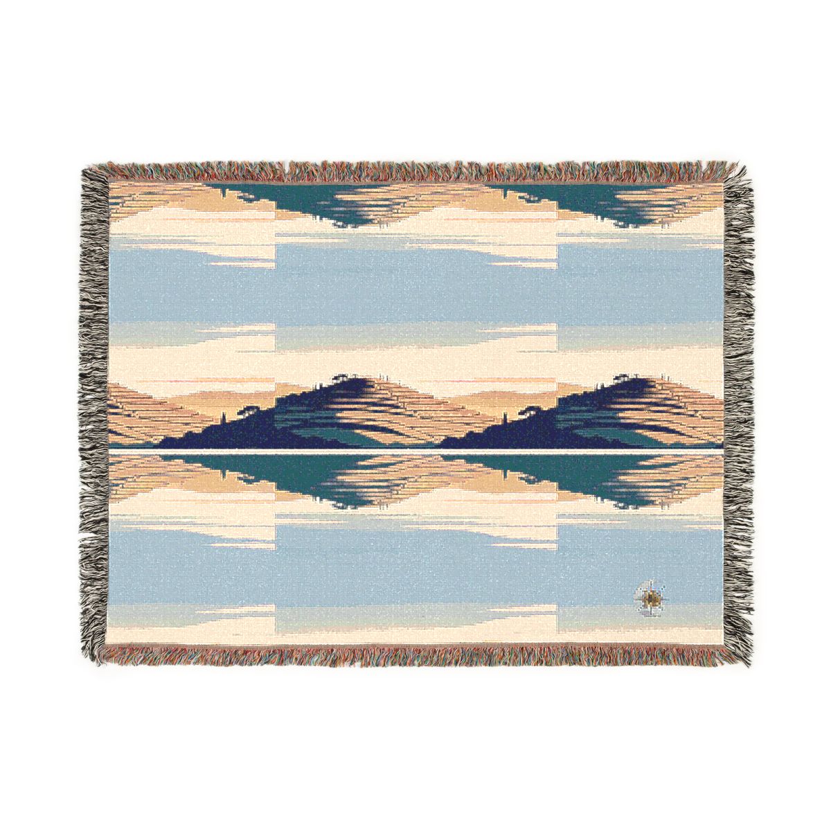 HD Terrace Reflections 100% Cotton Woven Blanket — additional view