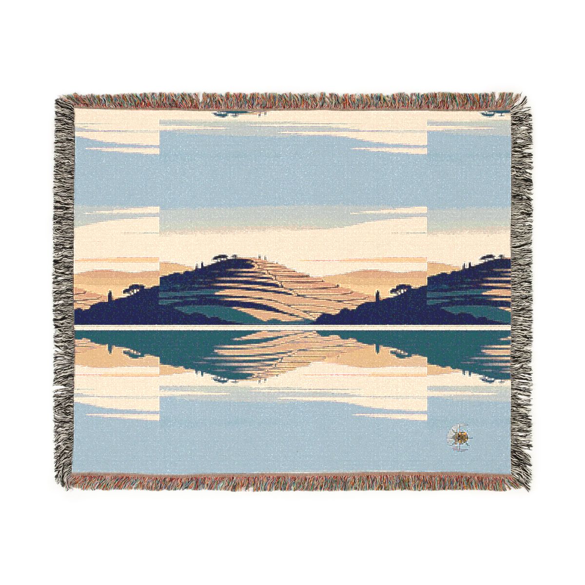 HD Terrace Reflections 100% Cotton Woven Blanket — additional view